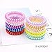 Spiral Hair Ties, Coil Hair Ties, Phone Cord Hair Ties, No Crease Hair Ties, Colorful Hair Accessories for Women Girls, Including Fluorescent Series And Matte Series (20PCS)