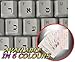 Hebrew Keyboard Stickers with Black Lettering ON Transparent Background for Desktop, Laptop and Notebook