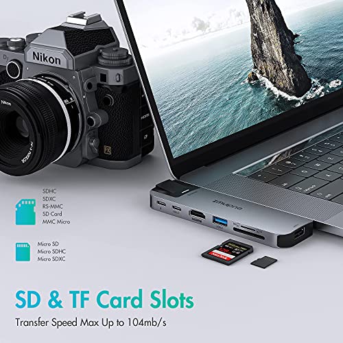 USB C Adapter for MacBook Pro, MacBook Air Adapter Multiport Accessories, 8 IN 2 Mac USB Adaptor with 4K HDMI,Ethernet,2 USB,SD/TF, PD USBC Hub Dongle for MacBook Pro Air 2020/2019/2018 16" 15" 13" - Image 5