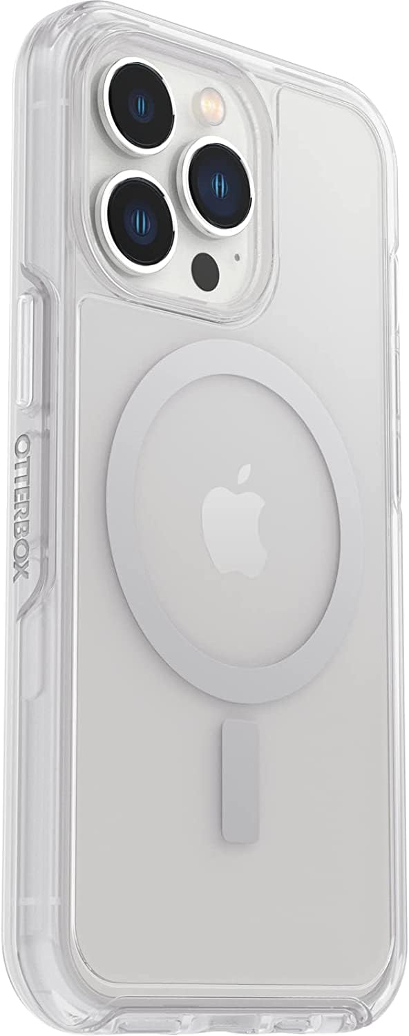 OtterBox iPhone 13 Pro (Only) - Symmetry Clear Series+ Case - Clear - Ultra-Sleek - Snaps to MagSafe - Raised Edges Protect Camera & Screen - Non-Retail Packaging