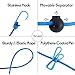 2 Pack Portable Clothesline, Reignet Windproof Stretchy Retractable Laundry Clothes Clothesline with 12 Clips for Outdoor Indoor Travel Camping