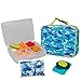 Bentology Lunch Bag and Box Set for Kids - Boys Insulated Lunchbox Tote, Bento Box, 5 Containers and Ice Pack - 9 Pieces - Shark Camo