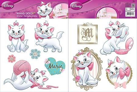 Sticker Mural Personnalisé Marie Des Aristochats - Choix Du Prénom Et De La Couleur - Neuf