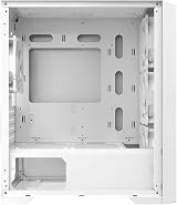 CiT Vento Micro-ATX Gaming PC Case Mesh Tempered Glass 4 ARGB Fans White view 5
