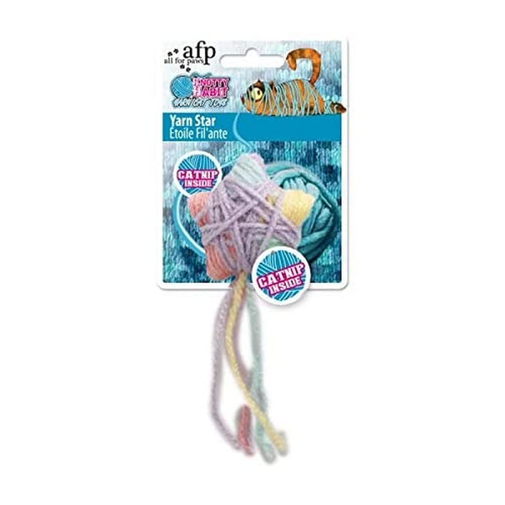 ALL FOR PAWS Knotty Habit Yarn Star Catnip Toy, 0.65 kg
