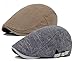 Qunson Men's Gatsby Ivy Irish Hunting Newsboy Cabbie Hat Cap (B-2 Pack)