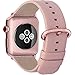 Fullmosa Leather Bands Compatible with Apple Watch 49mm 46mm 45mm 44mm 42mm 41mm 40mm 38mm Women Band Strap for iWatch Ultra 2/Ultra/10/9/8/7/6/5/4/3/2/1/SE2/SE, 49mm 46mm 45mm 44mm 42mm Peach