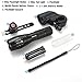 AMAZER Super Bright Tactical Flashlight Bike Light Set with Water Resistant 5 Modes Zoomable CREE LED Portable Flashlight Front Light & 3 Modes Bike Tail Light, Easy to Install Headlight and Taillight