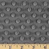 Shannon Minky Cuddle Dimple Charcoal Fabric By The Yard