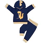 KIMI BEAR Baby Boy Clothes Spring Long Sleeve Hoodies Sweatshirts Tops and Pants 2-Piece Outfits Set 6 12 18 24 Months 2T 3T