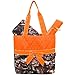 New Design Camo Quilted 3pcs Diaper Bag-orange