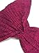 Kpblis Knitted Mermaid Tail 71-Inch–by–35-Inch Blanket Violet