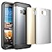 HTC One M9 Case, SUPCASE Water Resistant Full-body Rugged Case with Built-in Screen Protector for HTC One M9 (2015 Release), 3 Interchangeable Covers, Retail Packaging (Space Gray/Silver/Gold)