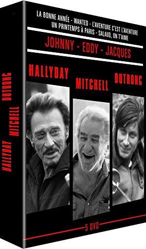 Hallyday - Mitchell - Dutronc - Coffret : Salaud, on t'aime + + L'aventure c'est l'aventure + Un printemps à Paris + À nous deux + Wanted - Pack