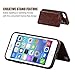 ONETOP for iPhone SE(2022) iPhone SE(2020) iPhone 7/8 Wallet Case with Card Holder, Premium PU Leather Kickstand Card Slots, Double Magnetic Clasp and Durable Shockproof Cover 4.7 Inch(Brown)