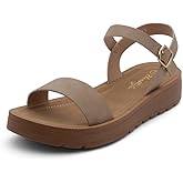 Herstyle Women’s Flat Sandals – One Band Ankle Strap Dressy Casual Sandals with Cushioned Footbed | Comfortable Open Toe Walking Shoes for Summer & Daily Wear