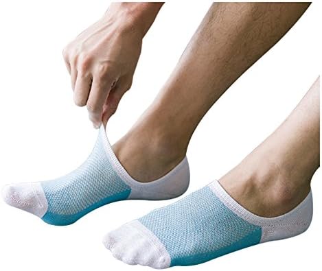 Ayncoty Mens No Show Socks 3 Pairs Low Cut Casual Crew Ankle Non-Slide Socks