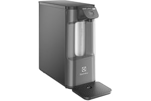 Purificador de Água Gelada Fria e Natural Elétrico Compacto Eletronico placa Electrolux Filtro refil 6 meses ou 3000l Painel Touch Bivolt Grafite PE12G