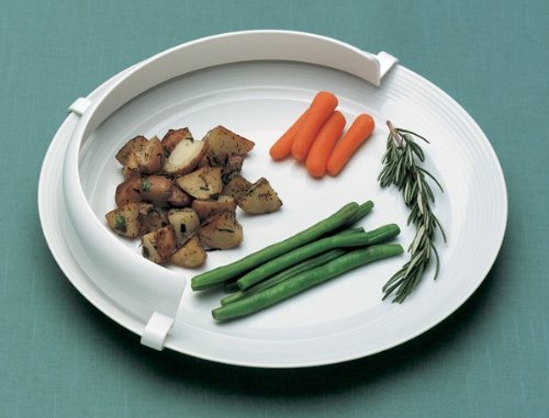 North Coast Medical NC35213 SureFit Plastic Food Guard, White