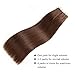 YILITE Tape in Human Hair Extensions 16 inches 20pcs 40g Silky Seamless Skin Weft Straight Remy Human Hair Tape in Extensions #4 Medium Brown