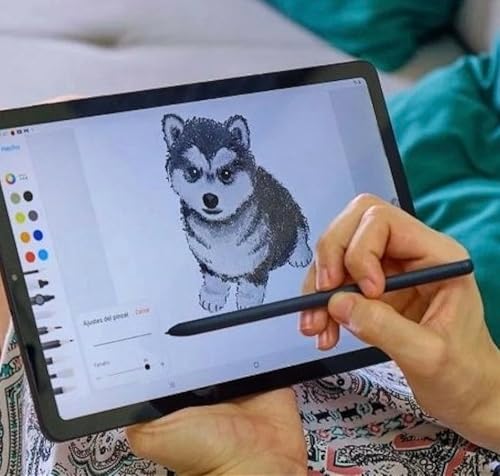 Caneta Touch S-Pen Compatível Galaxy Tab S6 Lite (Sm-P615 Sm-P620) C/Sensor Pressão + Pontas - Preto