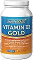 Nutrigold Vitamin D3 Gold (in Organic Olive Oil), 2000 IU, 360 softgels