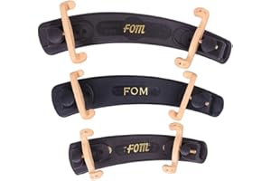 Tidevib Adjustable Padded Violin Shoulder Rest 1/8, 1/4, 1/2, 3/4 & 4/4 Full-Size Violins for Soft Foam Pad, Non-Slip Feet, B