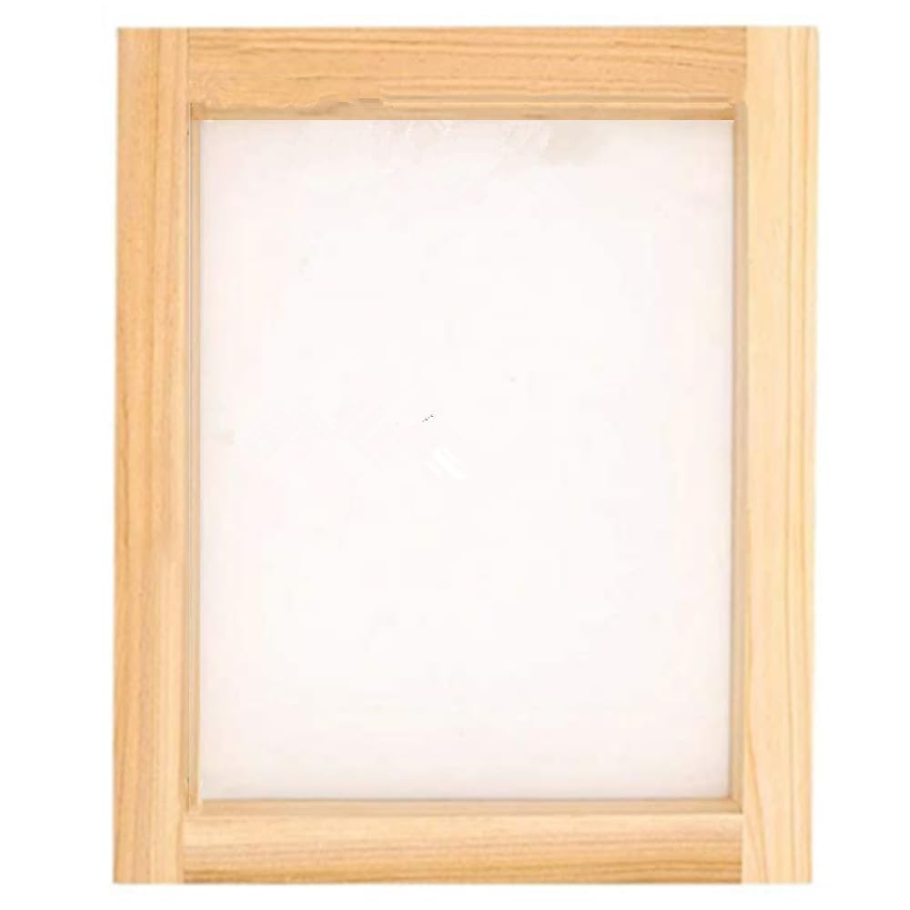 Screen Printing Frame, 10 x 14 Inches Silk Screen Frame with 110 White Mesh for Screen Printing