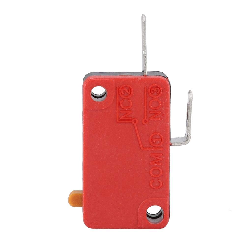 Garsent Button Micro Switch, 10PCS 2Pin Push Button Micro Switch for Arcade Machine Game with Strong Abrasion Resistance