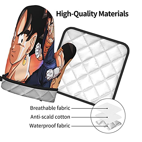 Xiaoxian Dra-gon Ba-ll Z 93 Hittebestendige Keukenovenhandschoenen, ovenhandschoenen en potdekselhandschoenen, veilig… - Image 5