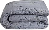 Calvin Klein Home Bamboo Flower Cotton Reversible Comforter Purple Full/Queen