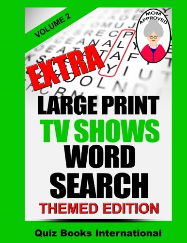 Extra Large Print TV Shows Word Search Volume 2