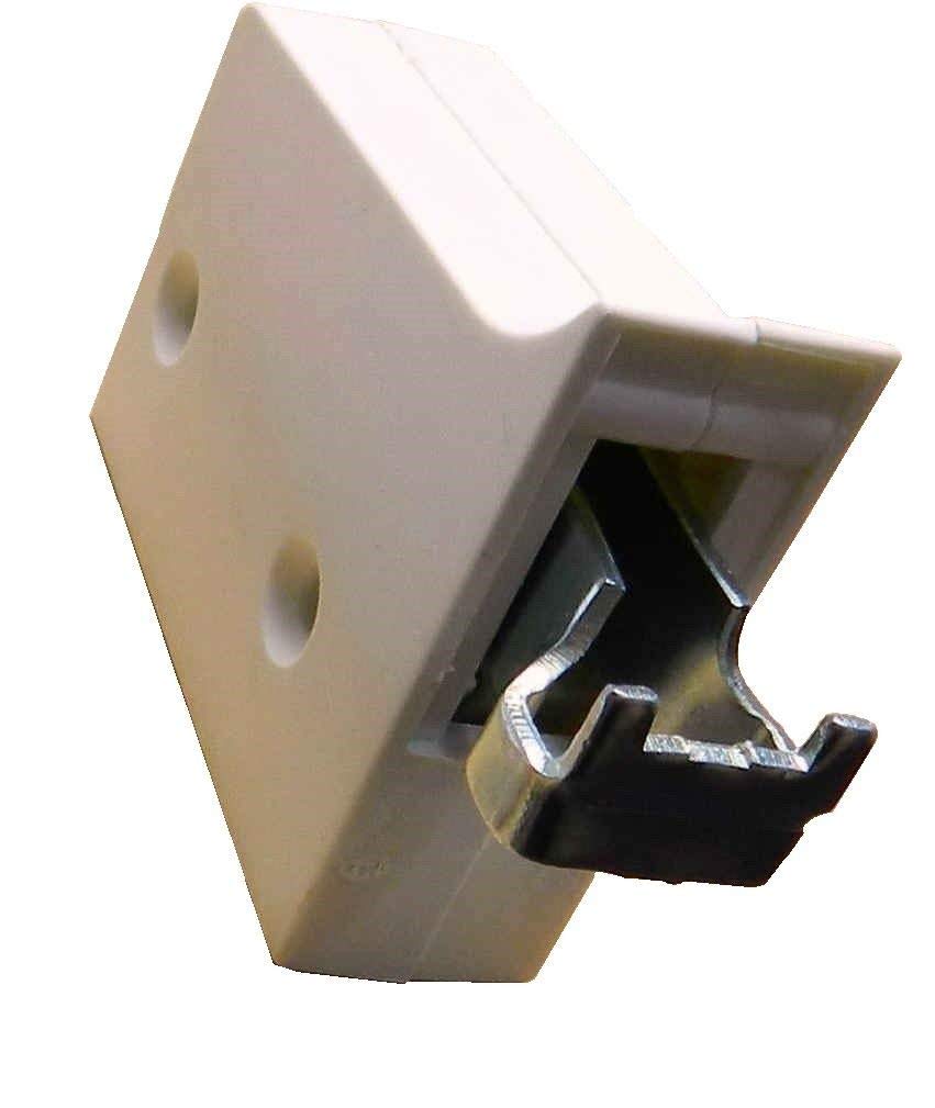 Pair of White Kitchen Hangers for Wall Cupboards Units 2 Way