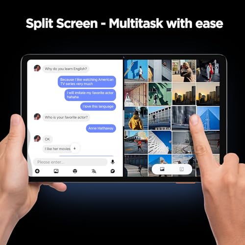 Android Tablet, 10.1 inch Android 15 Tablet with Octa-core Processor RAM 12GB ROM 64GB(Up to 2 TB), 800x1280 Resolution, WiFi 6 & Bluetooth, Dual Speakers, 5MP+8MP, 6000mAh, Tablets 2025
