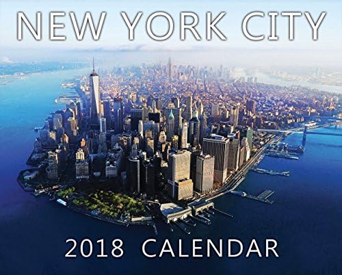 2018 Medium Color New York City 20 Month Calendar NYC Color Photos NY Landmarks Calendar - 11" X 9"