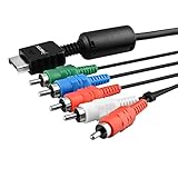 Insten Compatible with PS2/PS3/PS3 Slim HDTV-Ready TV HD Component AV Cable 5-Wire