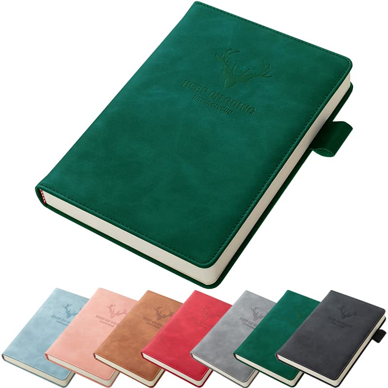 A5 Leather Ruled Notebook Elegant Business Notebook/Notepad, Journal Notebook with Pen Loop, 180 Sheets of Paper Perfect for Office School Home — image 1