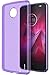 Aeska Moto Z2 Force Case, Ultra [Slim Thin] Flexible TPU Soft Skin Silicone Protective Case Cover for Motorola Moto Z2 Force Edition (Purple)