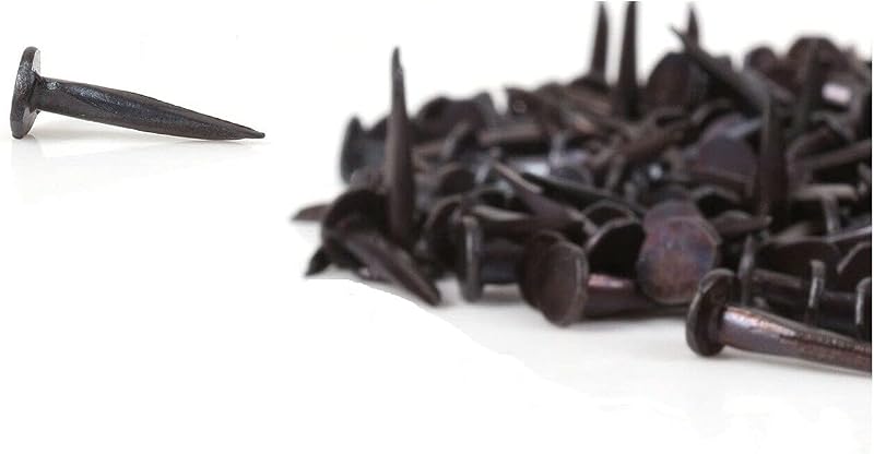 SISI UK Carpet & Upholstery Tacks 20mm Blu Steel Black Pack 50