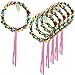 Homeleo 6-Pack Light Up Flower Crown for Christmas New Year Party, LED Rose Flower Light Up Tiara, Xmas Wreath Garland Headband, Halloween Fairy Make up Headdress