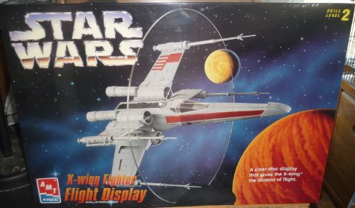 #8788 AMT Star Wars X-Wing Fighter Flight Display Model Kit,Needs Assembly