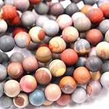 Natural Unpolished Colorful Ocean Agate Round Jewerlry Making Gemstone Beads (8mm)