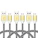 Micro USB Cable, iSeeker [3-Pack] 3.3ft Braided Cable Male A to Micro B with Gold-Aluminum Connectors for Android, Samsung, HTC, Motorola, Nokia and More
