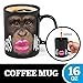BigMouth Inc Color Changing Monkey Mystery Mug, Holds 16z, Changes When Hot or Cold, Ceramic Coffee Cup, Novelty Mug