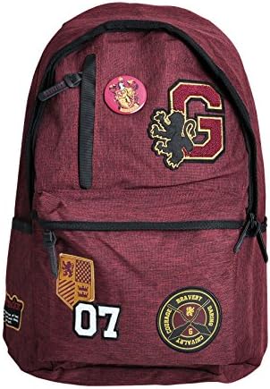 NJ SCREENPRINTS Harry Potter backpack with Gryffindor crest 46x31x14cm red