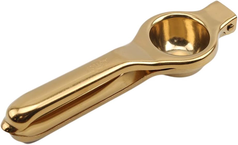 YESMAEA Lemon Squeezer Manual Citrus Press Juicer Stainless Steel Lemon Juicer,Gold
