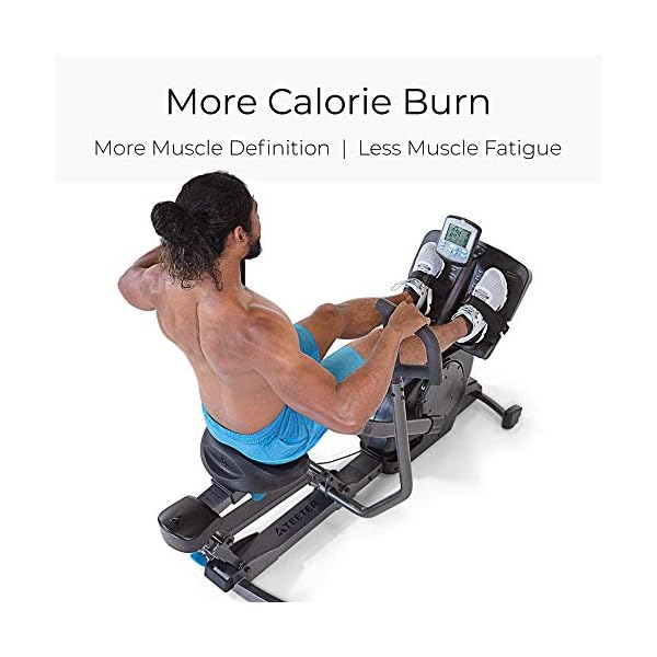 Teeter Power10 Rower with 2-Way Magnetic Resistance Elliptical Motion - Indoor Rowing Machine w/Bluetooth HRM Connectivity, Teeter Move App - Free Classes & Coaching - Image 5