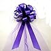 Purple Wedding Pull Bows with Tulle Tails - 8