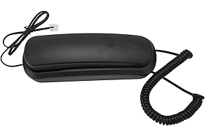 TIKATARER Old Style Wall Telephone, Retro Landline Corded Phone, Mute and Function Telephone for Home, Hotel, School & Office