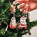 GiveU Christmas Ornaments Pendant,18 Pack Gingerbread/Snowman/Angel/Santa Claus Clay Characters, Hanging Ornaments for Christmas Tree Decor, Holiday, Season and Party Decoration Celebrations